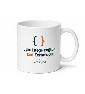 Full Stack Geliştirici Hem Front-End Hem Back-End Kod Uykusuzluk Kupa Bardak Hediye