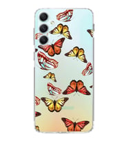 PrintiFy Samsung Galaxy A34 ile Uyumlu 1mm Slim Fit Water Color 2 Baskılı Şeffaf  Kılıf