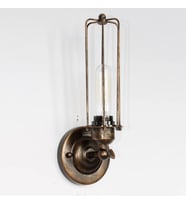 MYLİGHTS RETRO BRONZ ESKİTME APLİK KAFES APLİK (Siyah)