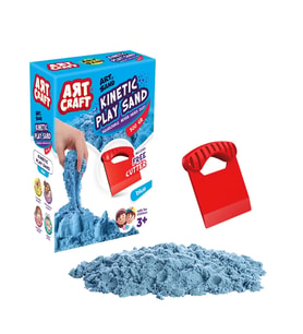 Art Sand Aksesuarlı Mavi Oyun Kumu 1000 Gr. - Kinetik Kum Seti - Natural Kum - Doğal Kum