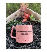 Pembe Kupa, Eğlenceli Kupa Bardak, Welcome to My Timeline Stalker