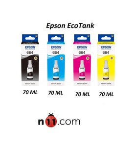 Epson T664 Mürekkep Seti Siyah