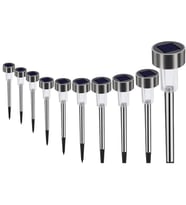 Metal Gövdeli Solar Bahçe Lambası 10 lu Paket