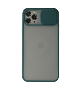 Apple İphone 11 Pro Kılıf Palm Buzlu Kamera Sürgülü Silikon - Yeşil