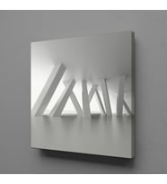 3 BOYUTLU SOYUT ÇUBUKLAR KANVAS TABLO 150x150cm
