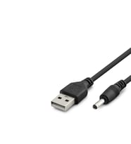 Usb Dc Güç Kablosu 3.5 X 1.35 Mm 1 M Siyah HDX1320