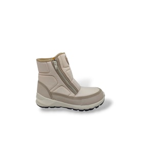 Scooter 7449 Kadın Krem Fermuarlı Su Geçirmez ( Watertight ) Kar Botu