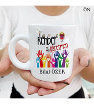 Kişiye Özel Rehber Öğretmeni ve Resimli Öğretmenler Günü Kupa Bardaklar