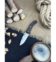 Piknik Çakısı Kamp Bıçağı Katlanabilir Çakı Outdoor Bıçak Deri Kılıf Hediyeli Venge Ağacı Saplı