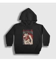 Presmono Unisex Çocuk Siyah Poster Anime Film Princess Mononoke Kapüşonlu Sweatshirt 455278tt