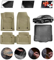 Ford Focus 5 Sedan Tamir Kitli Uyumlu Paspas Araca Özel Bagaj Havuzu MBS Bej