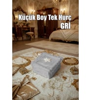 Çeyizlik Küçük Tek Hurç Çiçekli, Kadife Tek Hurç Çeyizlik Dantelli Hurç, Küçük Boy Hurç