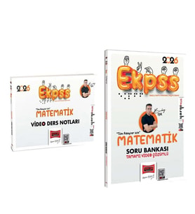 Yargı Yayınları 2026 EKPSS Tüm Adaylar İçin Matematik Video Ders Notu ve Soru Bankası Seti 2 Kitap