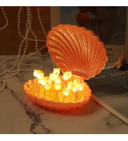 LED Işıklı Kendin Yap Deniz Kabuğu Tasarımlı Lale Lamba