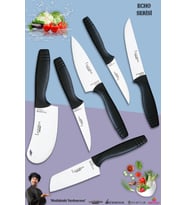 Eco Serisi Mutfak Bıçak Seti Et Ekmek Sebze Salata Pizza Börek Pide Şef Bıçağı 6 Lı Set ( Mft-8534)