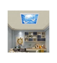 54watt-güçlü Işık-modern Tasarım-60x60 54w Ledli Tavan Avize-kuş Cenneti-tavana Yapışık Salon Avize