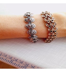 HÜRREM SULTAN  MOTİFLİ ZİRKON TAŞLI YAZ TAKISI BİLEKLİK.UZUNLUK 18 CM UZUN SÜRE KULLANIMA DAYANIKLI.