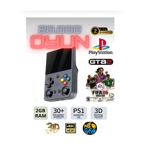 El Atarisi 3.5" UltraHd Ekran Gamepad Retro Atari PSP/PS1/NeoGeo Fifa Gta 20.000 Games Oyun Konsolu