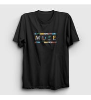 Presmono Unisex Siyah Logo V2 Muse T-Shirt 70207tt