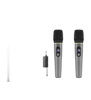 Profesyonel Kablosuz Uhf 2 Mikrofonlu Set 6.35 Mm - Gri HDX2791G
