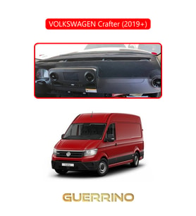 VOLKSWAGEN Crafter (2019+)TORPİDO KORUMA HALISI KIRMIZI KENAR