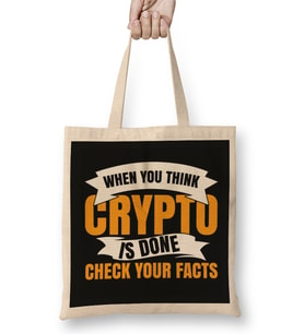 Crypto Bull Market Bitcoin Bez Çanta Uzun Saplı