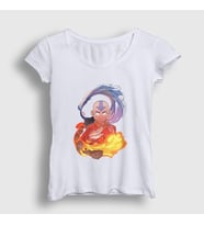 Presmono Kadın Beyaz Aang Anime Avatar The Last Airbender T-Shirt 262069tt