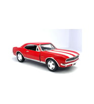 Kinsmart 1967 Chevrolet Camaro Z/28 (Şeritli) - Çek Bırak Lisanslı Model Araba, Oyuncak Araba Kırmızı