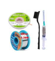 Mechanic /lehim Teli Noclean Sn63/pb37 40g 0,3mm Lehim Toplama Cp-3015 Emme Teli 1,5mm 4lü Set St02