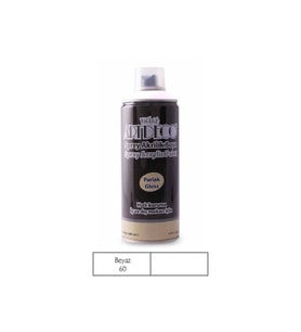 Artdeco Sprey Boya Akrilik 400 ML Beyaz Sprey Akrilik Boya (Karışık)