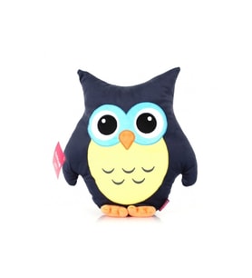 Baykuş Figürlü Peluş Yumuşak Yastık 35 Cm Hediyelik Oyuncak (Çok Renkli)