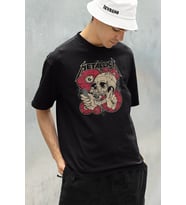 Metallica Rock Müzik Grubu Baskılı Unisex Oversize Tişört