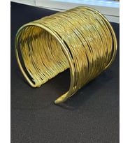 Gold Renk Telli Kalın Kelepçe Kleopatra Bileklik