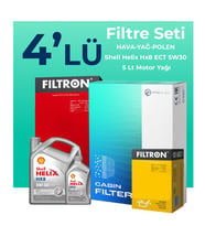 Filtron Kia Sportage 1.6 Dizel Filtre Bakım Seti Shell Motor Yağlı (2018-2022) 4 Lü