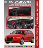 AUDI A3 (2004-2008) Torpido Örtüsü Ön Göğüs Koruma Torpido Koruma Araca Özel Kaymaz Kolay Montaj
