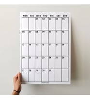 2027 Aylık Planlayıcı Duvar Takvimi, 33X48 cm & A4 Takvim, 12 Ay Poster Takvim, Organizer Takvim