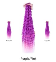 Afro Su Dalgası Saç 75m 120gr Kodu #-PURPLE/PİNK