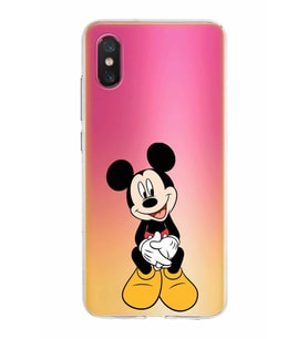 Xiaomi Mi 8 Pro Uyumlu Kapak Mickey Mouse Tasarımlı Şeffaf Silikon Kılıf