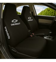 Chevrolet Logolu Araç Koltuk Kılıfı – Penye Kumaş, Servis Tipi Ön ve Arka Takım (Siyah)