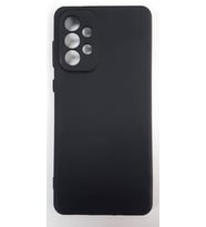 Galaxy A73 5G Ruber Case Yumuşak Slikon Kılıf (Siyah)