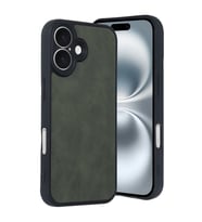Iphone 16 Kılıf Aras Deri Kapak - Koyu Yeşil