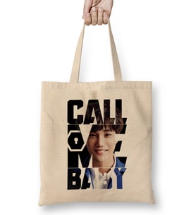 Exo Kai Call Me Baby Typography Bez Çanta Uzun Saplı