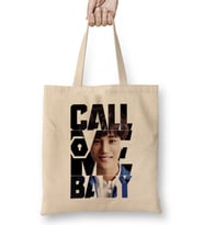 Exo Kai Call Me Baby Typography Bez Çanta Uzun Saplı