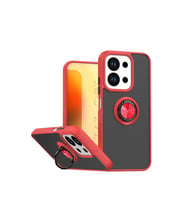 Xiaomi Redmi 15c 4g Montreal Yüzüklü Silikon Kapak - Kırmızı