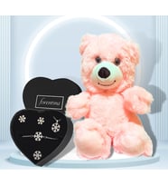 Forentina Kar Tanesi Takı Seti - Peluş Ayı Hediye Set PS2908