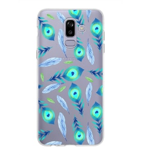 PrintiFy Samsung Galaxy J8 ile Uyumlu 1mm Slim Fit Nazar Boncuğu 3 Baskılı Şeffaf  Kılıf