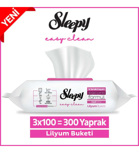 Sleepy Easy Clean Yüzey Temizlik Havlusu 3x100 (300 Yaprak)