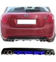 Kia Ceed Mavi Difüzör Çiftli Yuvarlak Egzoz Görünümlü D Tip Difizör