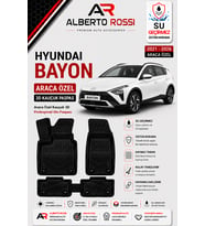 HYUNDAI BAYON 2021 - 2026 Araca Özel Kauçuk 3D Profesyonel Oto Paspası
