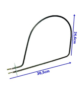 KARE MİNİ MİDİ FIRIN REZİSTANSI FLANŞLI MİDE 6.5 MM 220V 650WATT (Metal)